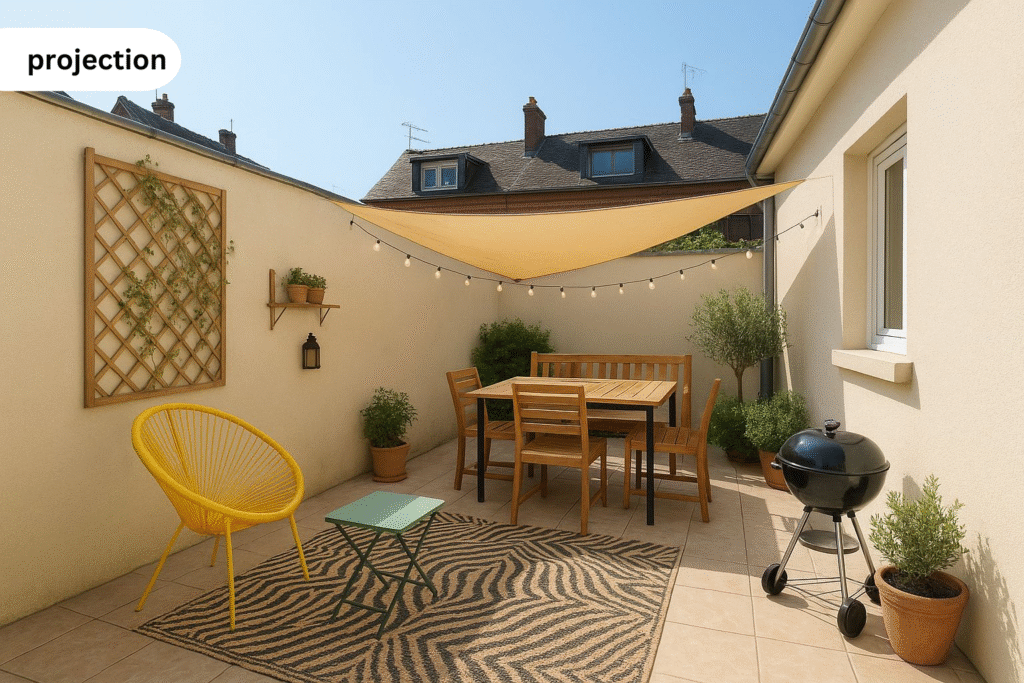 Charmante maison mitoyenne 95 m2 3 chambres 1 dressing Cour
