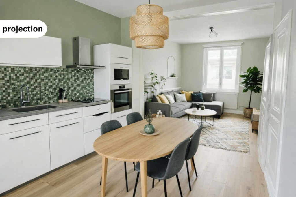 FAUBOURG D’ISLE – 90M2 – COUR